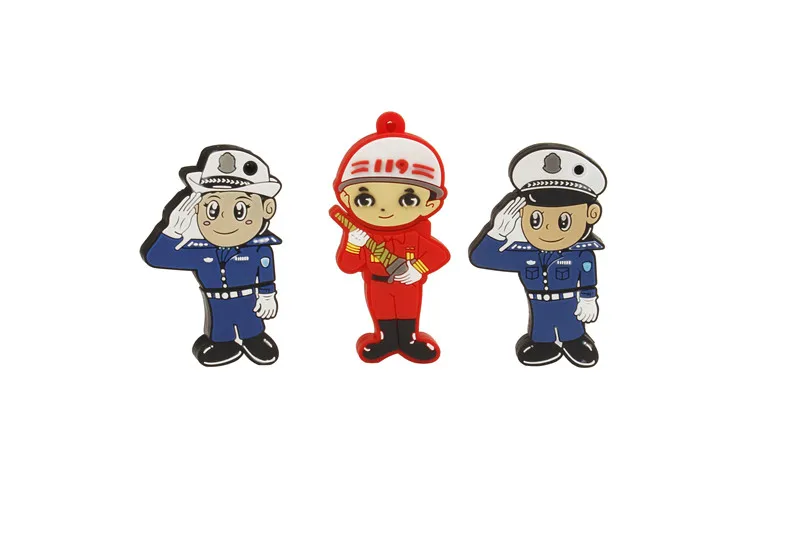 SHANDIAN Новое поступление полицейский человек usb флэш-накопитель traffice police pendrive 4 ГБ 8 ГБ 16 ГБ 32 ГБ 64 ГБ подарочная карта памяти