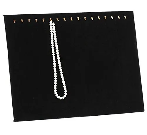 Черный бархатный лоток для ювелирных изделий 17 крючков|display organizer|jewelry trayjewelry display