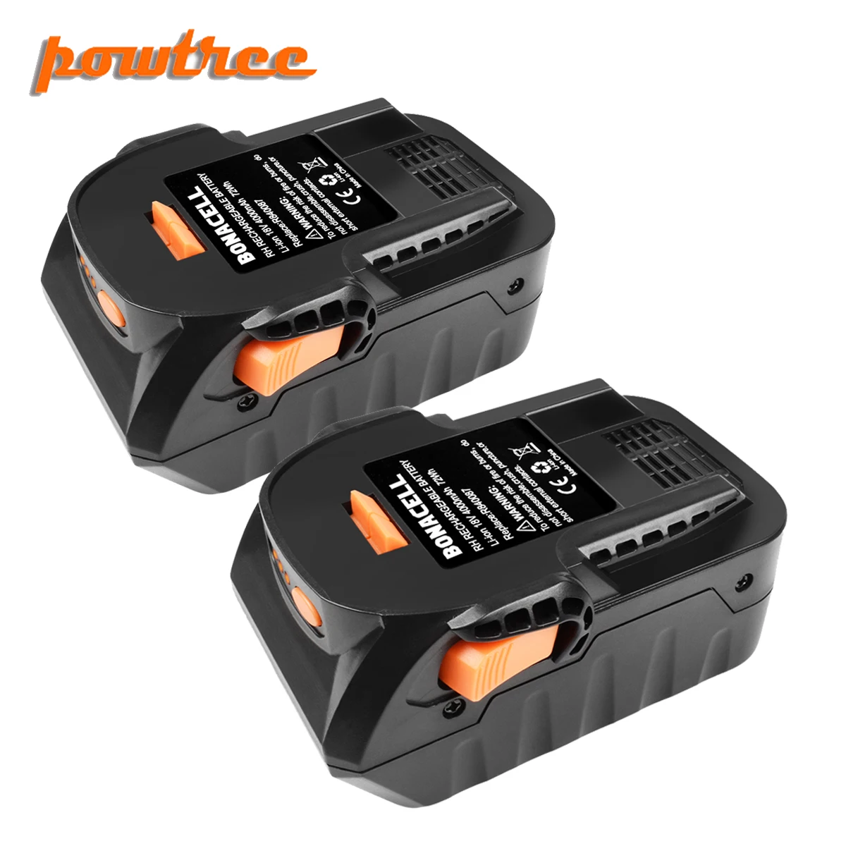 Powtree 4000 мА/ч, 18V Li-Ion для указывающего нам R840083 R840085 R840086 R840087 Перезаряжаемые Мощность инструмент Батарея серия AEG серия L30 - Цвет: 2 PACK
