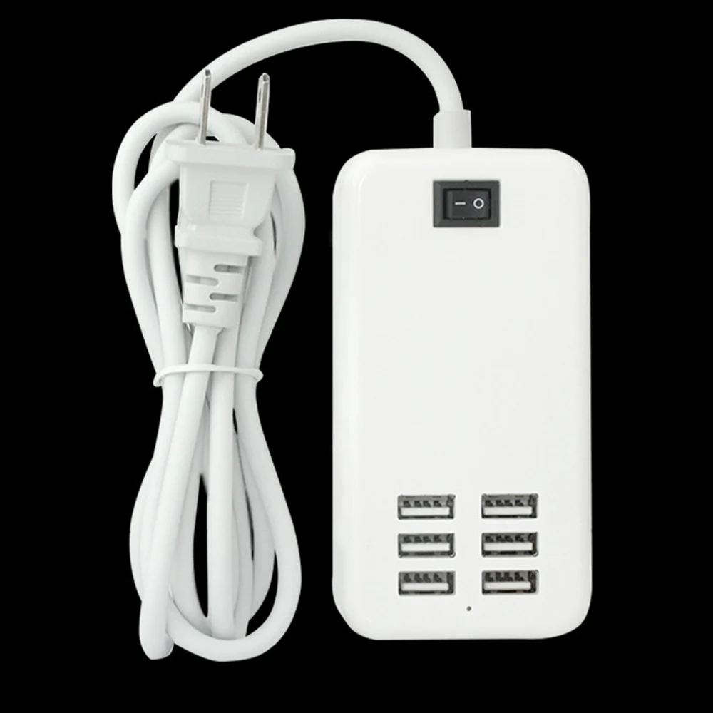 Быстрое зарядное устройство QC2.0 с 6 портами USB мобильный телефон для Samsung Huawei LG Iphone