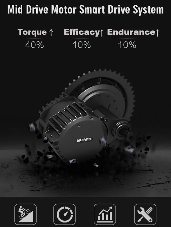Bafang BBS02 BBS01 36 в 500 Вт среднемоторный привод 8fun BBS02 велосипедный Электрический велосипед Конверсионные наборы C961 eBike дисплей