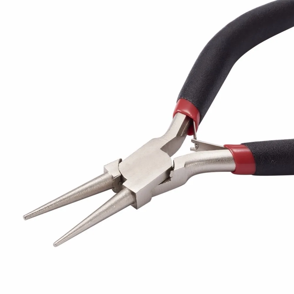 1pcs 5&quot Steel Jewelry Plier Round Nose Pliers Platinum Carbon-Hardened Rolling Wires Tools | Украшения и аксессуары