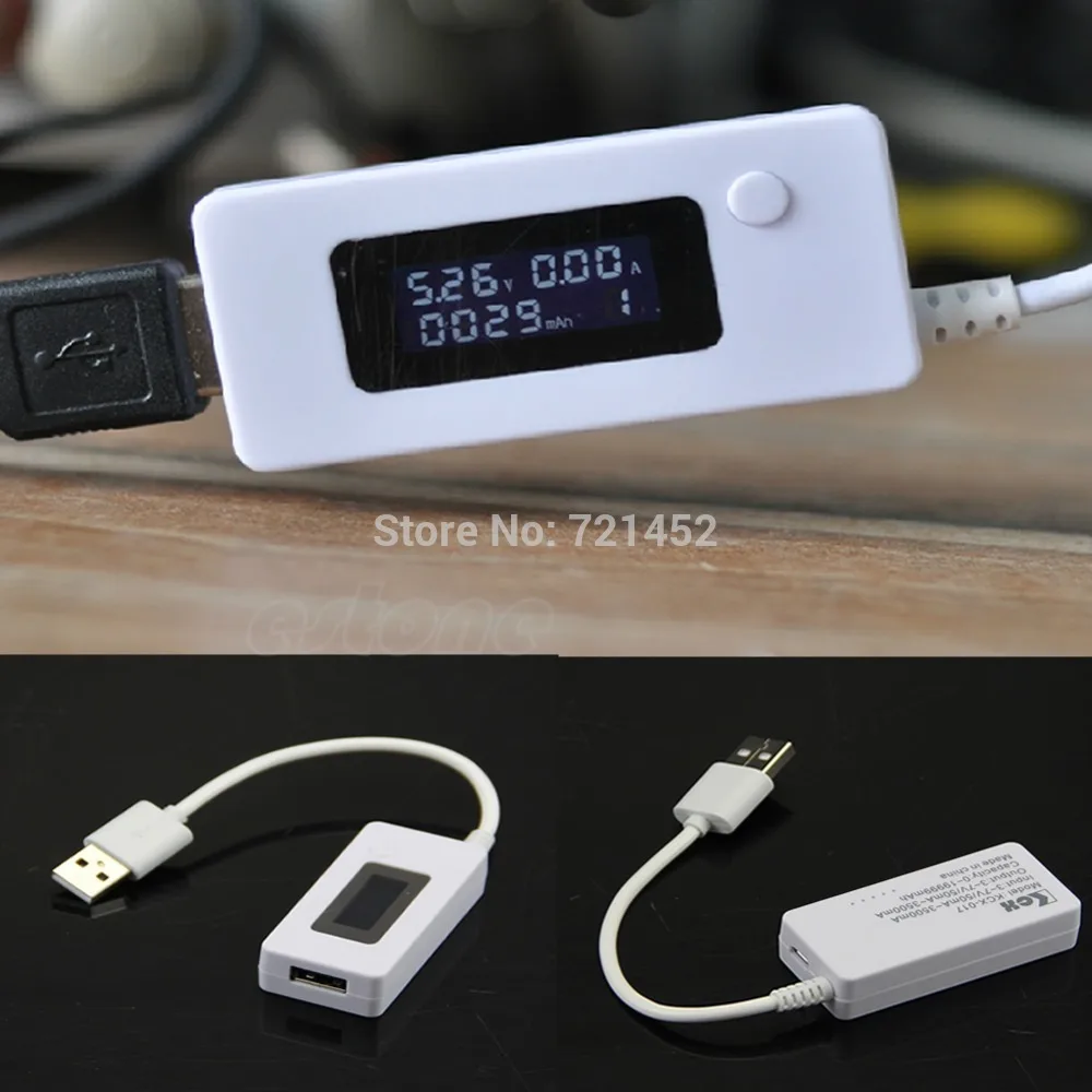 J35 бесплатная доставка жк-usb зарядное устройство ток напряжение метр тестер для