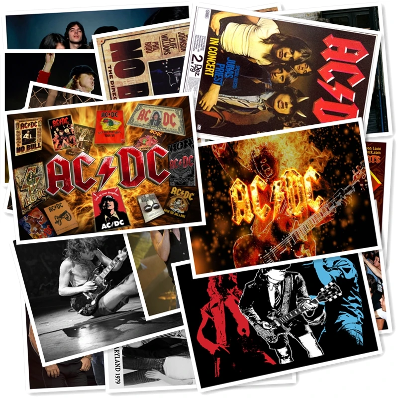 B1-1# ACDC Классическая серия стикеров 20/шт ПВХ художественная коллекция рукоделия Подарочная настенная дизайнерская наклейка граффити наклейка s