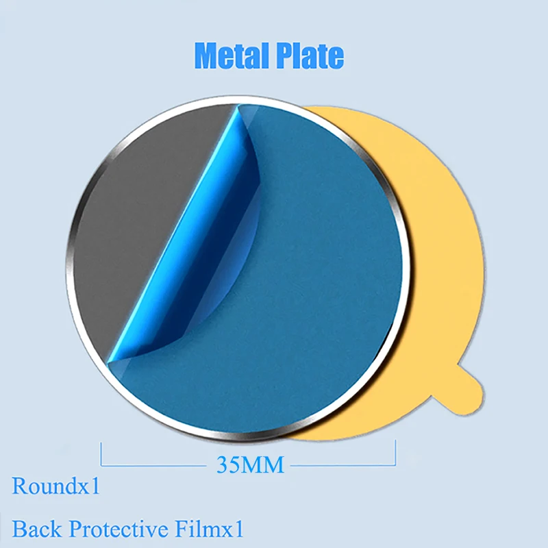

3M Metal Plate Universal Car Phone Holder Magnetic Disk Iron Sheet For Magnet Car Mobile Phone Mount Replacement Magnet Holders