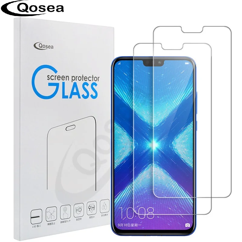 (2 шт. в упаковке) закаленное Стекло для huawei Honor 8X Экран защитная пленка 9 H Ultra Clear