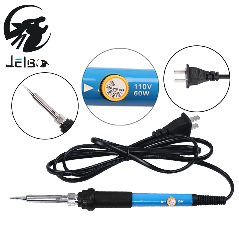 Jelbo EU/US Plug 220V/110V Adjustable Temperature Electric Soldering Iron Welding Gun Solder Station Repair Heat Pen | Инструменты