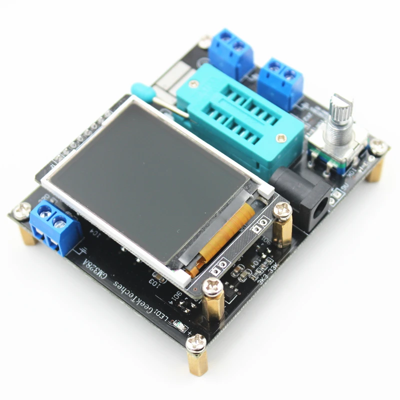 Full Assembled LCD GM328A Transistor Tester Diode Capacitance ESR Voltage Frequency Meter PWM Square Wave Signal Generator SMT |