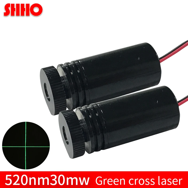 

Adjustable the thickness of laser line 520nm 30mw green cross laser module cross line laser industiral positioning stable band