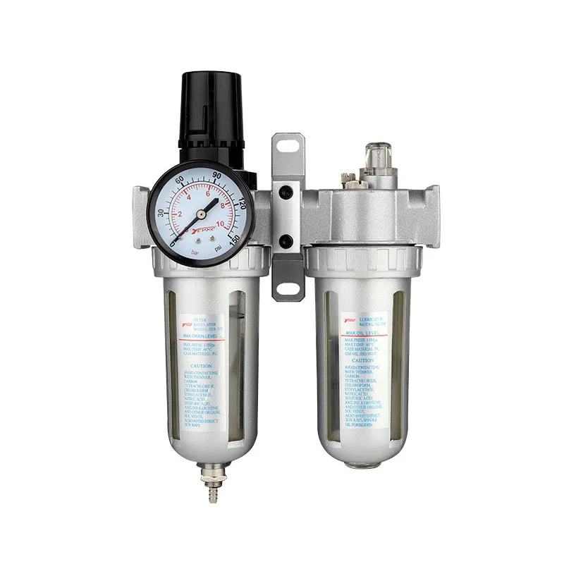 1/4'' Air Compressor Oil Lubricator Moisture Water Trap Filter Regulator With Mount | Pneumatic Parts