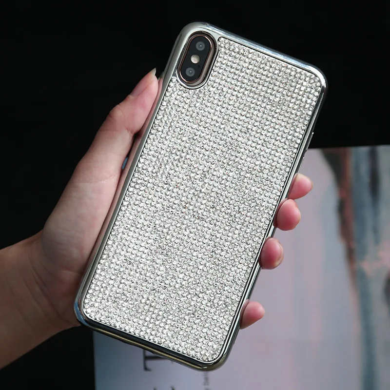 Роскошный сотовый Чехол для телефона huawei P20 Lite Pro Glisten Diamond, мягкий силиконовый чехол для huawei mate 20 Pro honor 10, чехол для мобильного телефона - Цвет: Серебристый