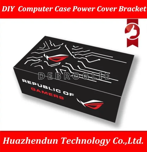 

DEBROGLIE DIY Customized Computer Case Power Cover Bracket Decorate Board ROG MSI Protect Power Cover Plate