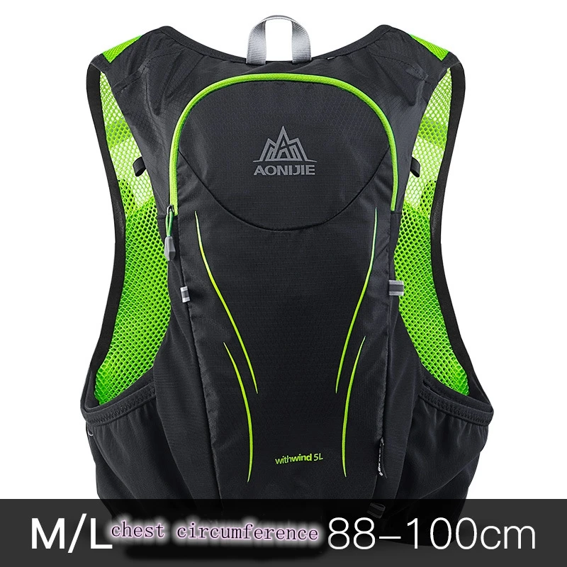 AONIJIE 5L модернизированная уличная Сумка для бега рюкзаки Marathon отражающий рюкзак для пеших прогулок, велопрогулок жилет-рюкзак против обезвоживания 200 г Вес