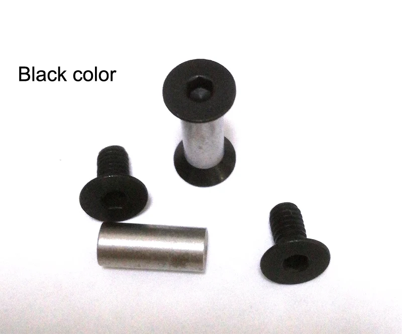 22.0mm* 5mm (black) Stainless steel Knife Handle Flat head hex Chicago Screws Suitable for hole | Обустройство дома