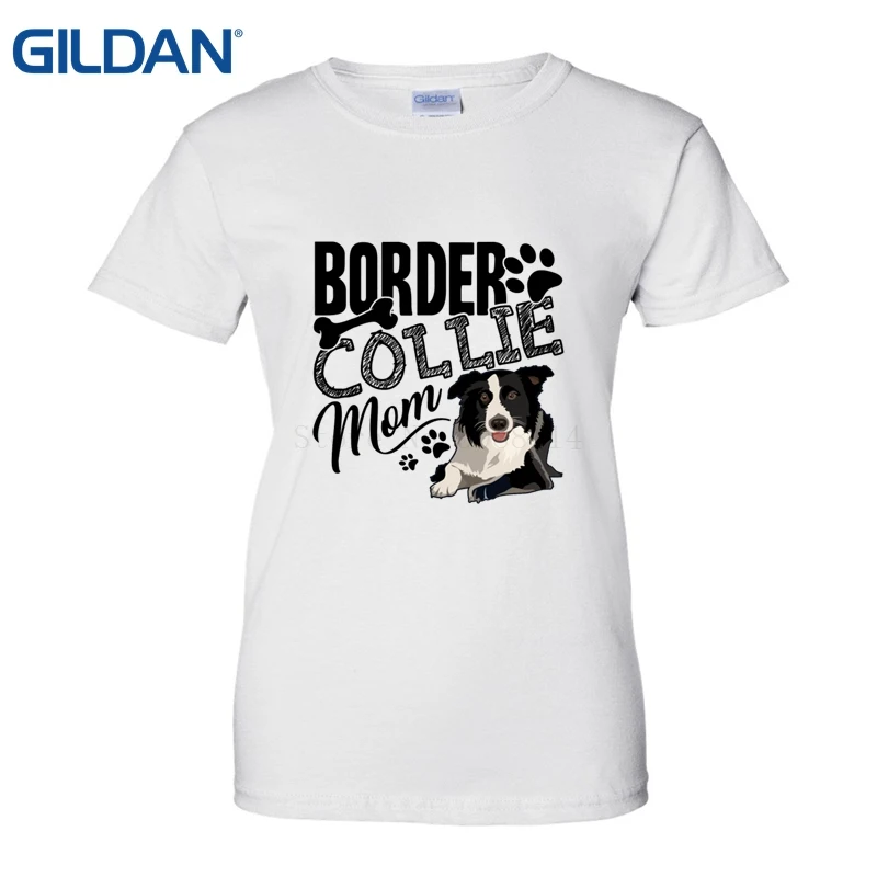 Border Collie мама Рубашка Футболка Веселая Новая женская весна лето платье короткий