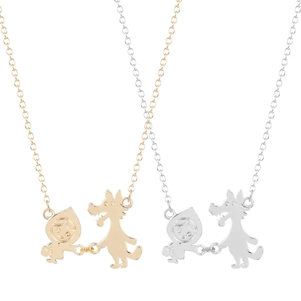 Красная шапочка Женское Ожерелье милая подвеска модное ювелирное изделие