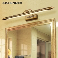 antique led mirror headlight moisture proof toilet wall lamp continuous system rocker arm carving cabinet lamps and lanterns