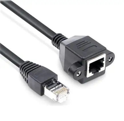 Сетевой удлинитель RJ45 8P8C Cat 6 Cat6 Male-Female Lan Ethernet 0 3 м 1 5 2 с отверстиями для крепления