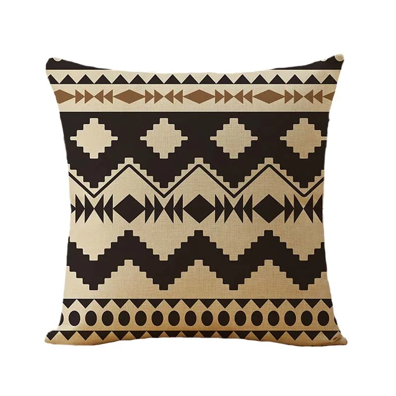 Bohemia color ripple Cushion Cover Geometric Plaid Throw Pillow Vintage Sofa Fundas Waist | Дом и сад