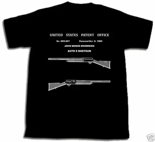 Новые футболки Browning Auto 5 патент на дробовик футболка A5 новая S M L Xl 2Xl Shot Gunt с