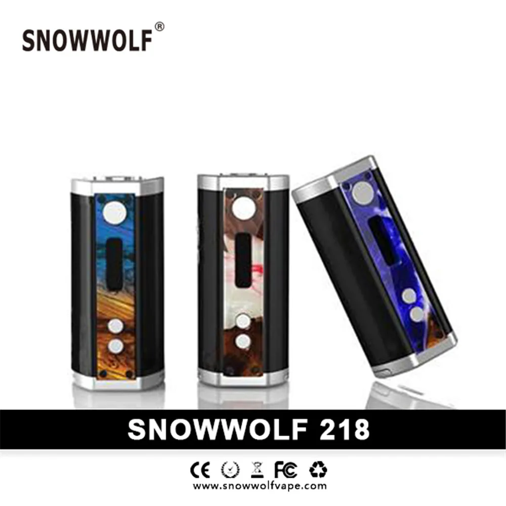 100% 2017 оригинальные Snowwolf 18650 3*218 батареи 10 Вт-прочная деревянная Вт 218 + алюминиевый