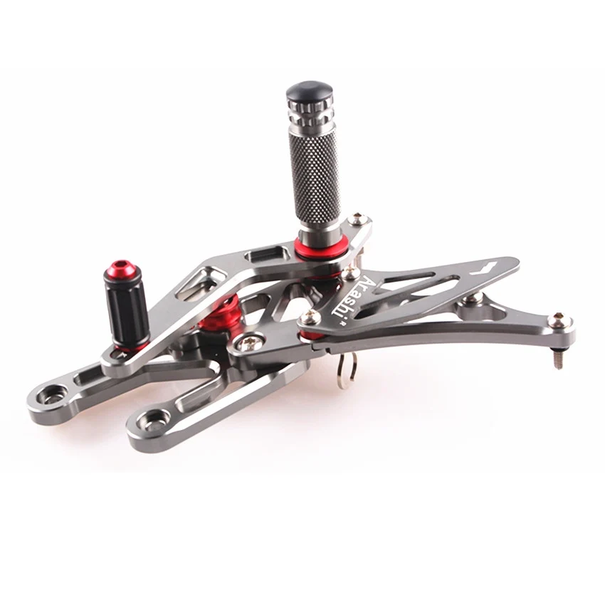 

CNC Adjustable Rearset Foot Pegs Pedals For Honda CBR600RR F5 2003-2006 CBR1000RR 2004-2007 Gray