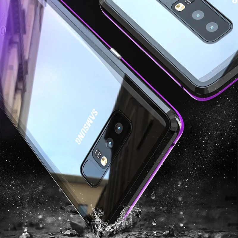 Металлический чехол с полной защитой для Samsung Galaxy S10 Plus передний задний