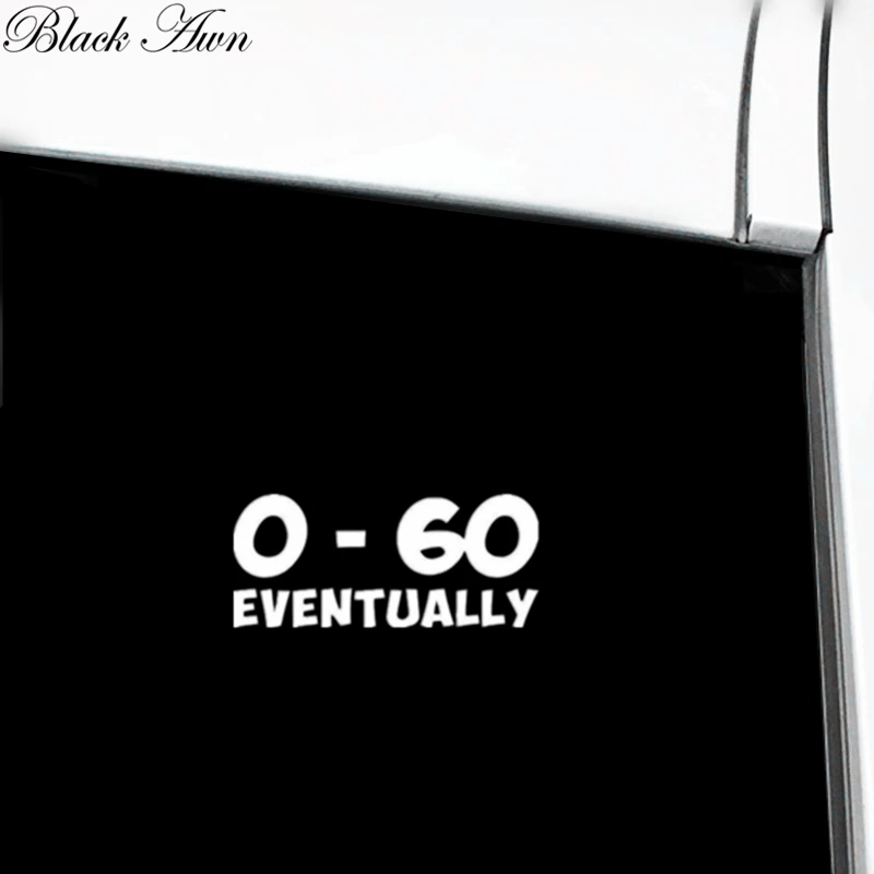 0 60 в конечном счете веселый автомобиль окно наклейка на бампер JDM D176|Наклейки