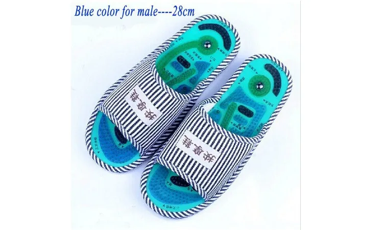 Для мужчин летом ноги Acupoint массаж хлопок Обувь леди стопы Здоровье и гигиена