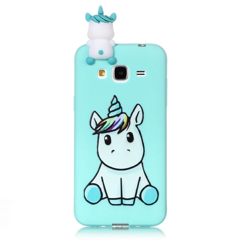 For Coque Samsung Galaxy J3 2016 Case 3D Cartoon Toy Owl Panda Unicorn Cat Soft Silicon Back Cover |