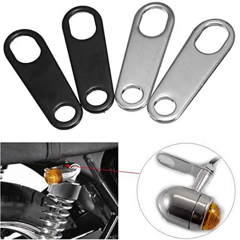 Motorcycle Lights 2pcs Indicator Turn Signal Light Shock Brackets for Custom Bobber Racer | Автомобили и мотоциклы