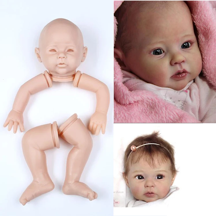 DIY пустой набор мягкий силиконовый винил 20 дюймов reborn Малыш Набор популярный bebe
