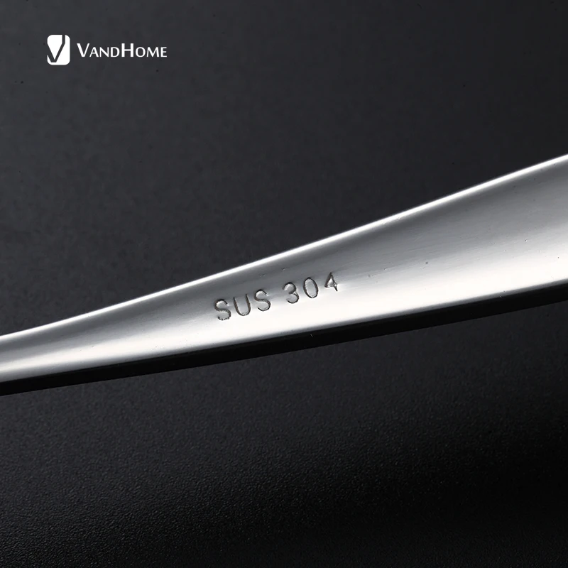 VandHome 2 шт./компл. столовая ложка 304 нержавеющая сталь суповые Совки с длинной