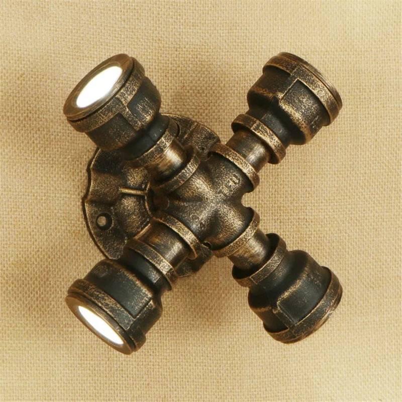 Винтажные железные Настенные светильники с водопроводом потолочные