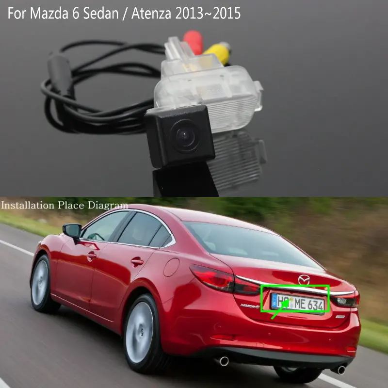 Камера заднего вида для Mazda 6 седан/Atenza GJ 2013 ~ 2017 HD CCD ночное видение|hd ccd|rear view camerarear