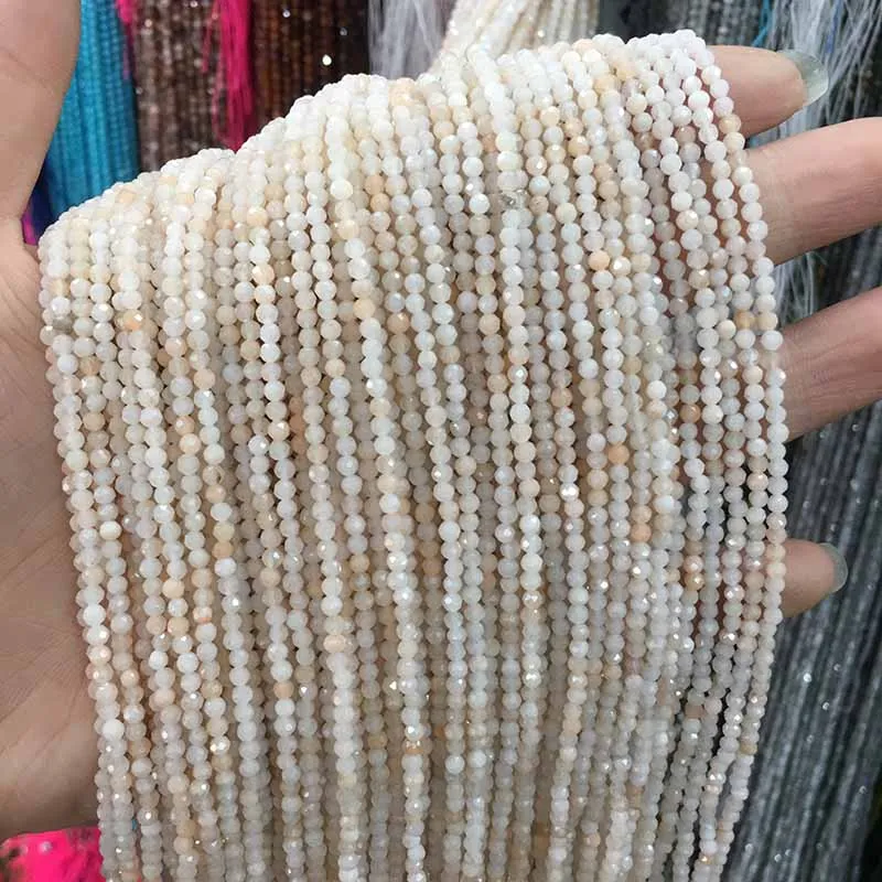 Adding Color Quartz Маленькие бусины из натурального камня, бусины из натурального граната, апатит 2 мм, разделенные бусины для изготовления ювелирных изделий, ожерелье, браслет своими руками - Цвет: Adding Color Quartz
