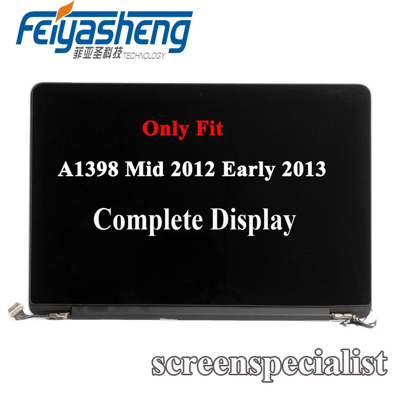 Для Macbook Pro 15 &quotretina A1398 Mid 2012 рано 2013 полный ЖК дисплей Дисплей в сборе|ЖК-экран для