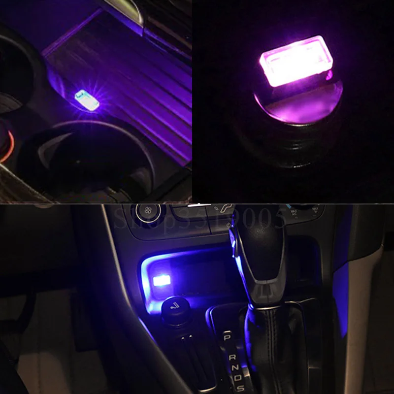 USB СВЕТОДИОДНЫЙ светильник автомобилей Атмосфера декоративные светильники