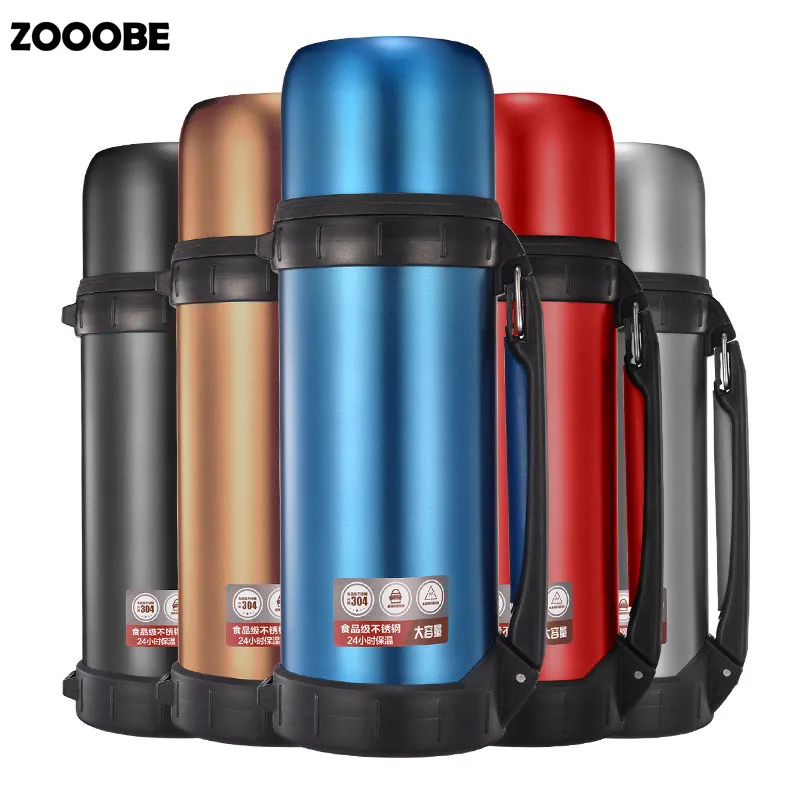 ZOOOBE 1200 мл Термос с изоляцией из нержавеющей стали большой емкости Термочашка