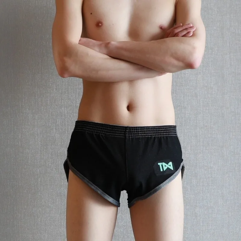Мужское нижнее белье боксер cueca masculina вискоза мужские боксеры calzoncillo hombre нижнее белье мужские повседневные трусы мужские - Цвет: Черный