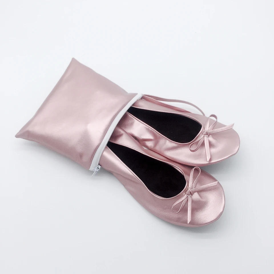 Rolly женские складные балетки на плоской подошве с сумкой переноской|flats ballet|shoes