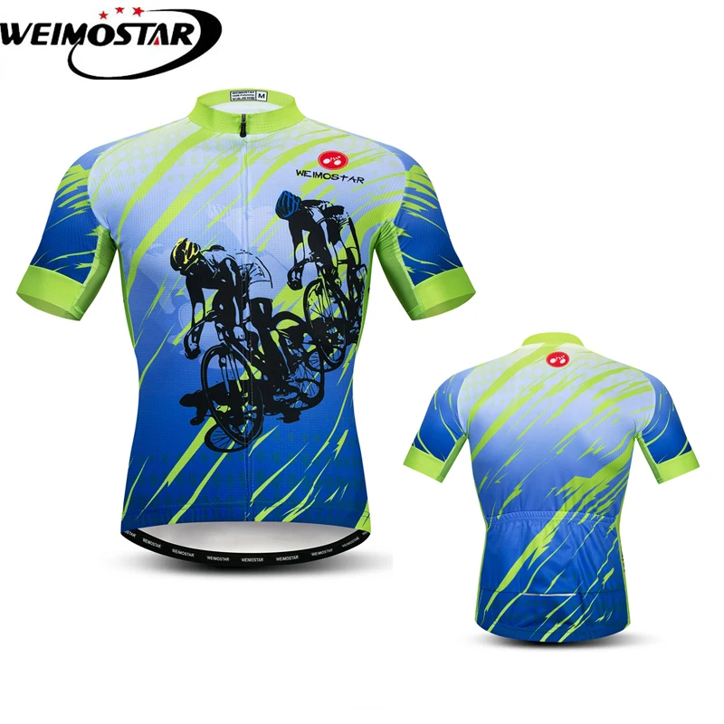 

Weimostar Team Mens Cycling Jersey Tops Summer Short Sleeve MTB Bike Jersey Breathable Bicycle Shirt Quick Dry Cycling Clothing