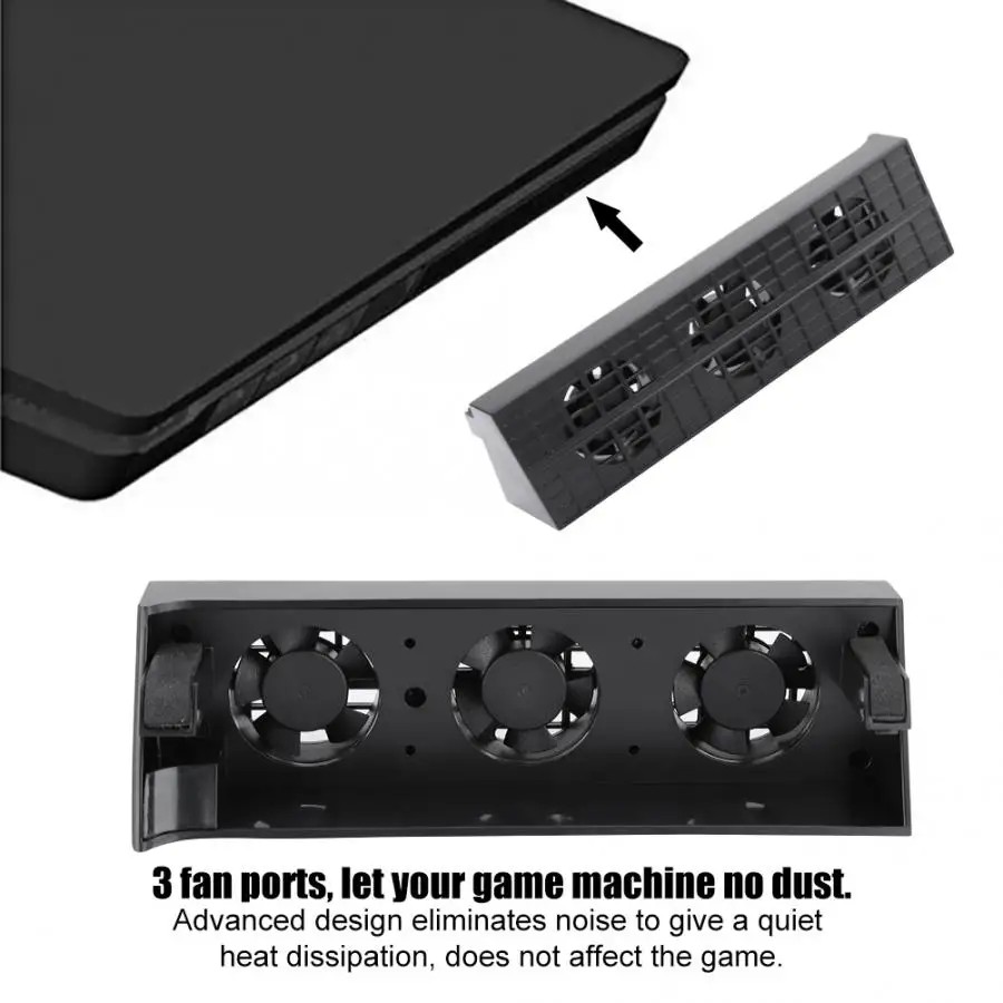 Heat Exhauster Cooler Intelligent Temperature Control Coolling Fan for PS4 Slim | Электроника