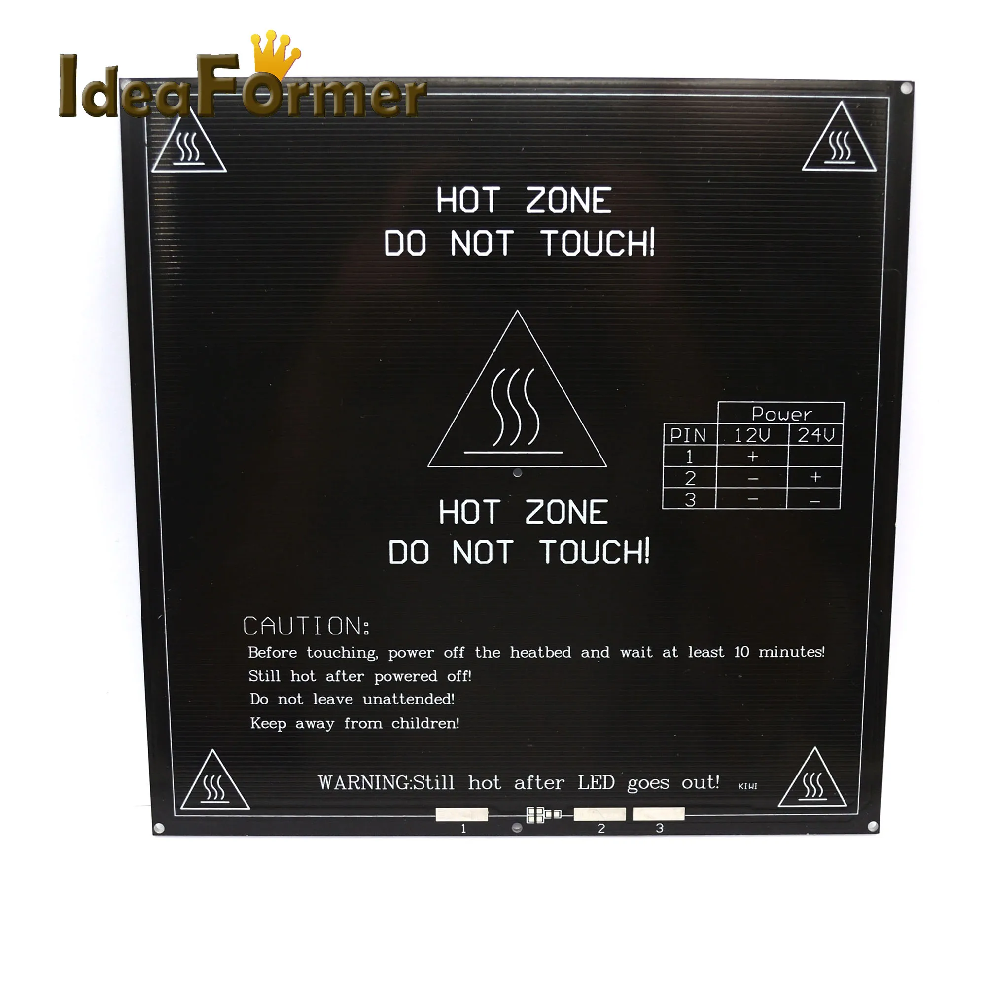 MK3 с подогревом 12V 24V черный Запчасти Heatbed Горячие очаг 3D Принтер часть тепла 214 мм x 214 мм Алюминий пластина 3 мм PCB аксессуары