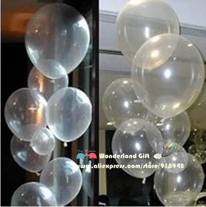 

10inch 100pcs/lot clear transparent balloons/Round/pearl/party balloon wholesale/ball/ballon/wedding decoration