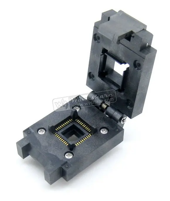

QFP44 TQFP44 FQFP44 PQFP44 FPQ-44-0.8-17 Enplas IC Test Burn-in Socket Programming Adapter 0.8mm Pitch