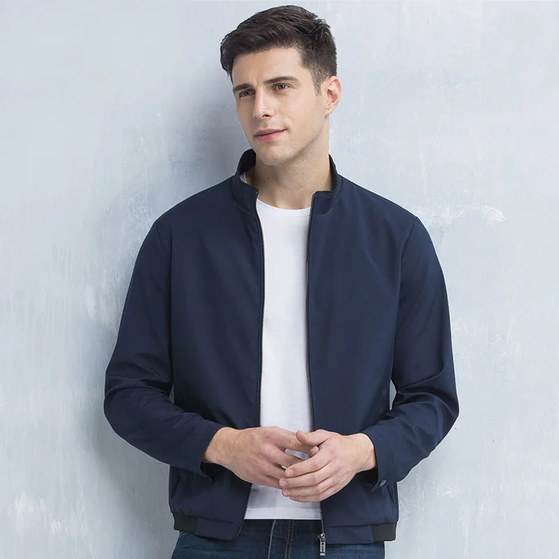 

New 209 autumn winter stand collar jackets men short casual outerwear