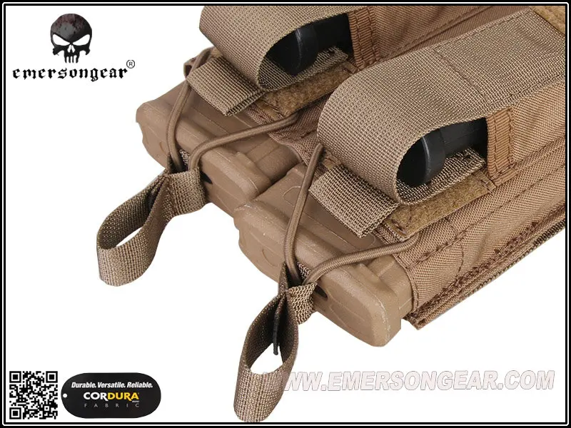 Emersongear Emerson Тактический Двойной Открытый Топ 556 и пистолет модульный чехол для журналов PALS Mag Чехол кобура военный страйкбол