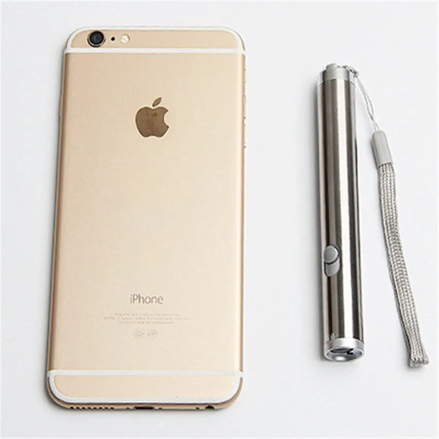 Многофункциональная лазерная указка 304 из нержавеющей стали с красной точкой