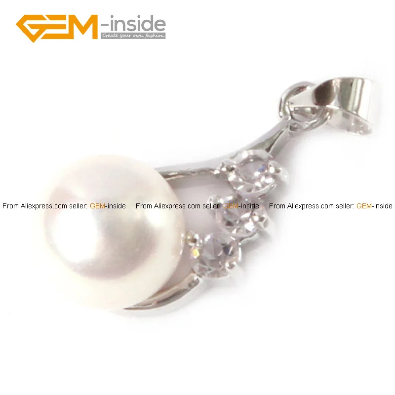 Драгоценный камень внутри 12x22 мм Жемчуг пандант культивированный жемчуг с рамой